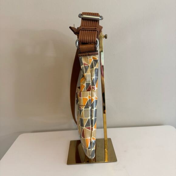 Fossil Key Per Womens Multicolor Leather Adjustable Strap Shoulder Crossbody Bag - Picture 4 of 12